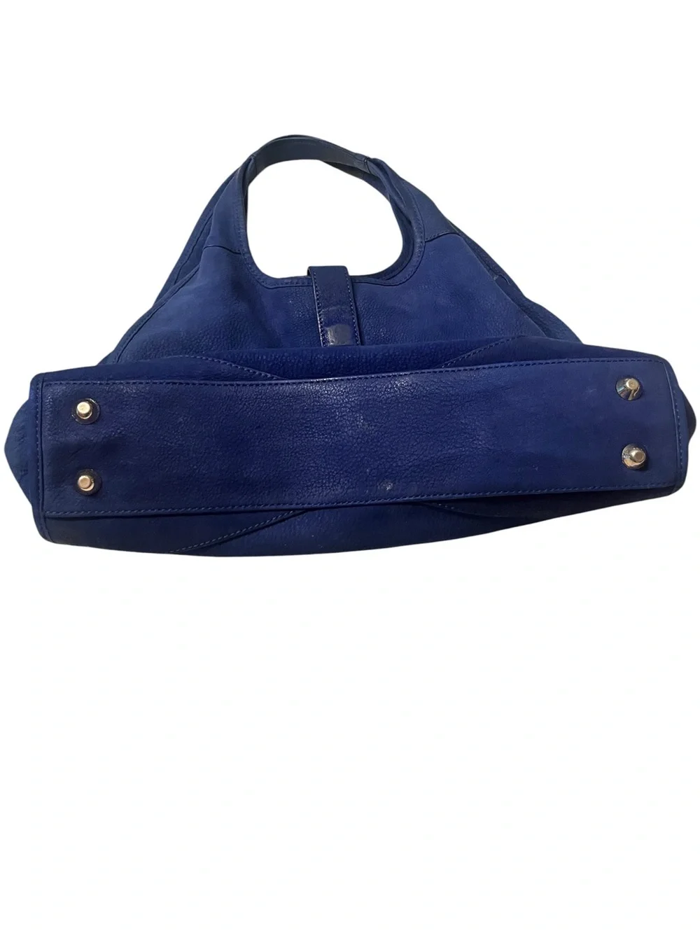 SJP by Sarah Jessica Parker Classic Large Cobalt Blue Leather Hobo Bag